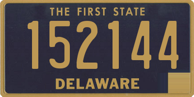 DE license plate 152144