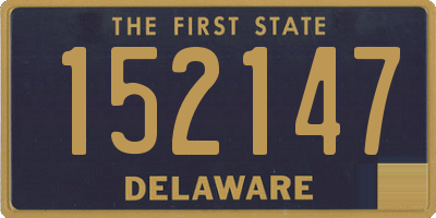 DE license plate 152147