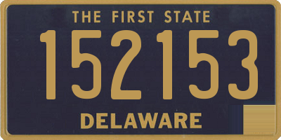 DE license plate 152153