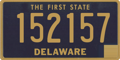 DE license plate 152157