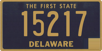 DE license plate 15217