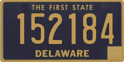 DE license plate 152184