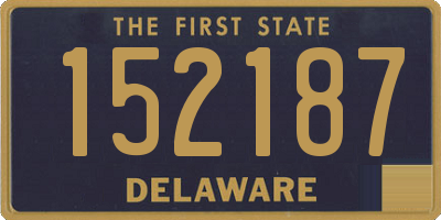 DE license plate 152187