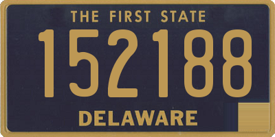 DE license plate 152188