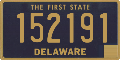 DE license plate 152191