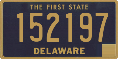 DE license plate 152197