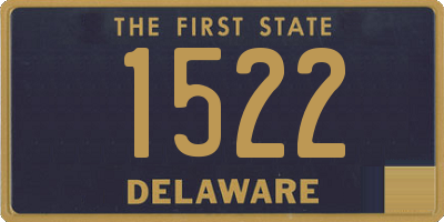 DE license plate 1522