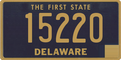 DE license plate 15220