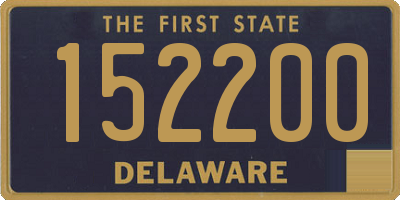 DE license plate 152200