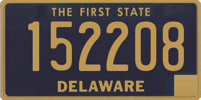 DE license plate 152208