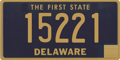 DE license plate 15221