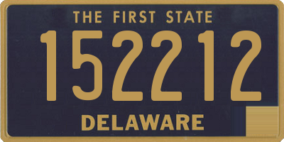 DE license plate 152212