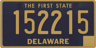 DE license plate 152215