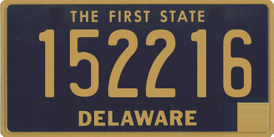 DE license plate 152216