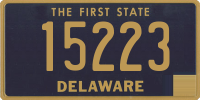 DE license plate 15223