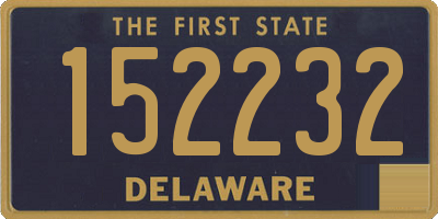 DE license plate 152232