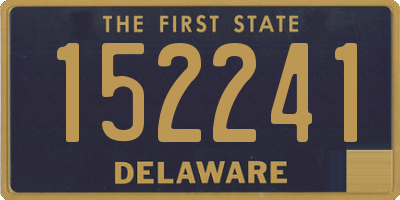 DE license plate 152241