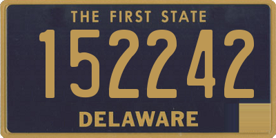 DE license plate 152242