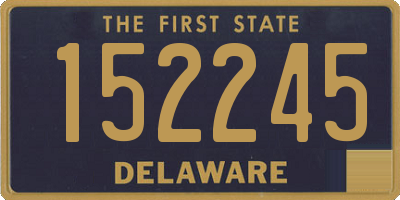 DE license plate 152245