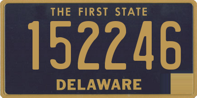 DE license plate 152246