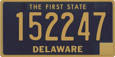 DE license plate 152247