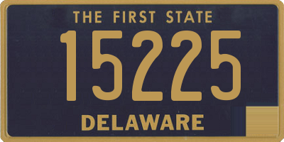 DE license plate 15225