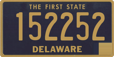 DE license plate 152252