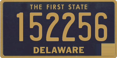 DE license plate 152256