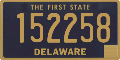 DE license plate 152258