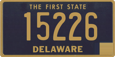 DE license plate 15226