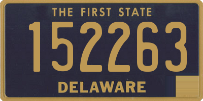 DE license plate 152263