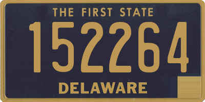 DE license plate 152264