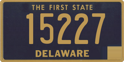 DE license plate 15227