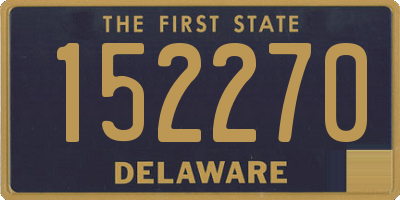 DE license plate 152270