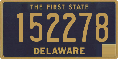 DE license plate 152278