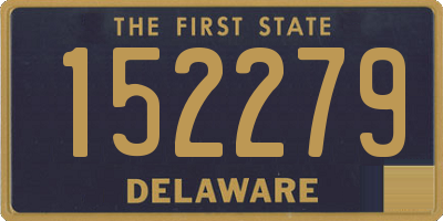 DE license plate 152279