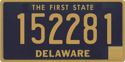 DE license plate 152281