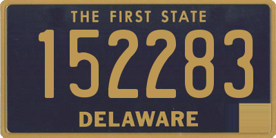 DE license plate 152283