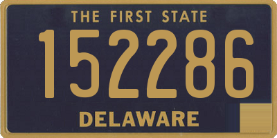 DE license plate 152286