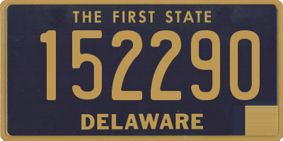 DE license plate 152290