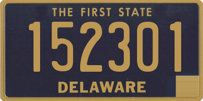 DE license plate 152301