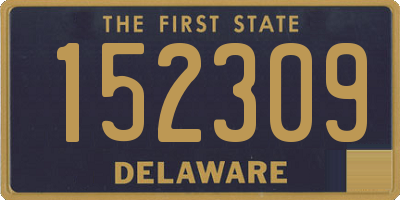 DE license plate 152309