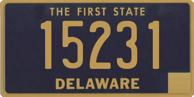 DE license plate 15231