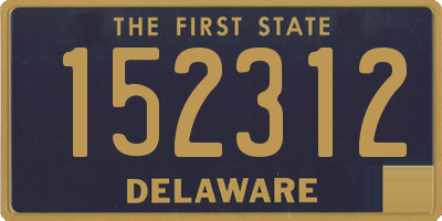 DE license plate 152312