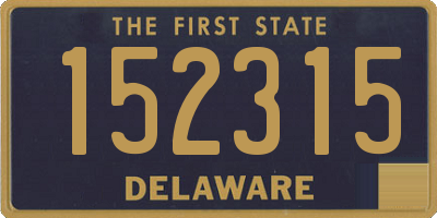 DE license plate 152315