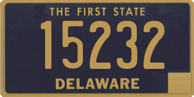 DE license plate 15232