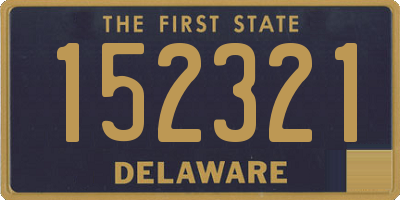 DE license plate 152321