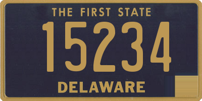 DE license plate 15234