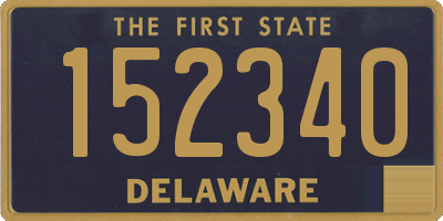 DE license plate 152340