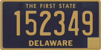 DE license plate 152349